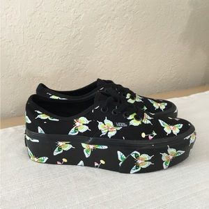 Vans Authentic Stacked Morph Blackout Glow In The Dark Size 6